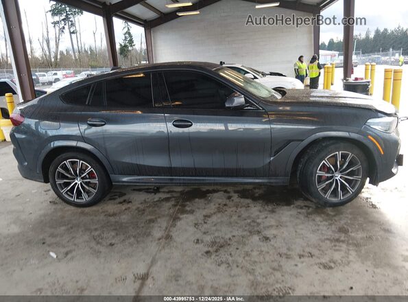 5UXCY6C0XM9F61913 2021 BMW X6 Gray Սալոնի հետևի տեսք