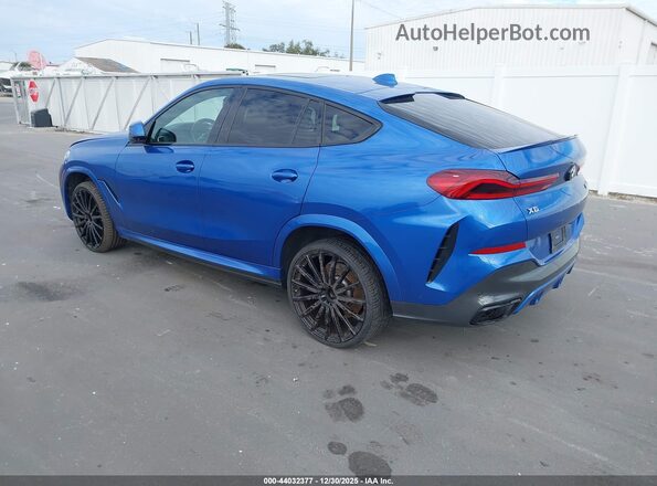 5UXCY8C05L9C66552 2020 BMW X6 Blue Задня ліва чверть