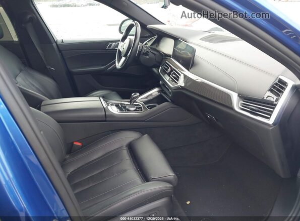 5UXCY8C05L9C66552 2020 BMW X6 Blue Вид салону спереду