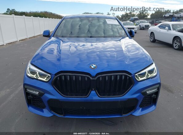 5UXCY8C05L9C66552 2020 BMW X6 Blue Вид щитка приладів