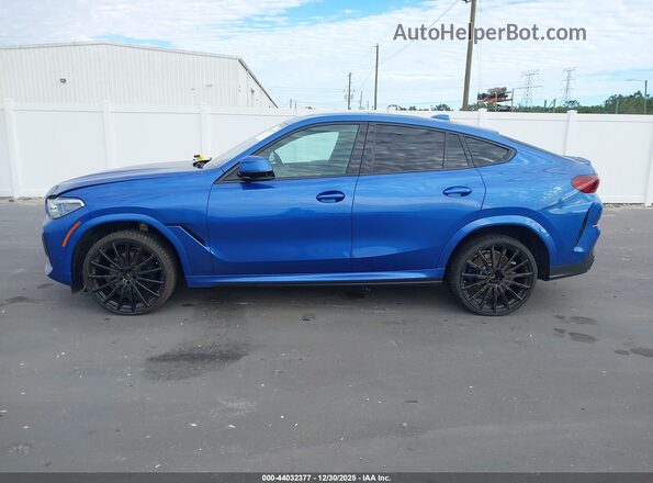 5UXCY8C05L9C66552 2020 BMW X6 Blue Панорамний вид салону 360°