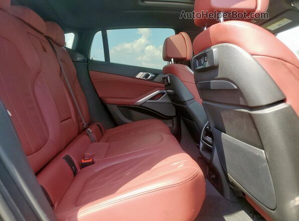 5UXCY8C08L9B12708 2020 BMW X6 Gray Вид задньої частини салону