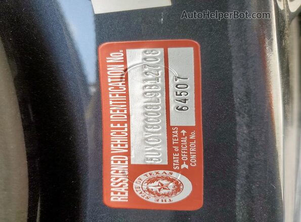 5UXCY8C08L9B12708 2020 BMW X6 Gray Вид наклейки з VIN-кодом