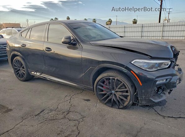 5UXCY8C08M9F09384 2021 BMW X6 Black Delantero derecho