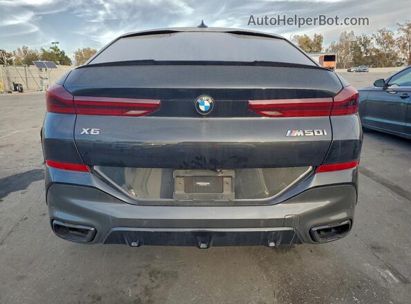 5UXCY8C08M9F09384 2021 BMW X6 Black Vista trasera