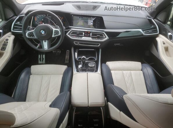 5UXJU4C00P9P36808 2023 BMW X5 Белый Вид панели приборов
