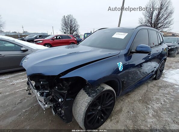 5UXJU4C01P9N68368 2023 BMW X5 Dark Blue Front left