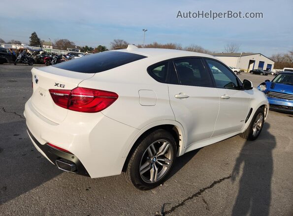 5UXKU2C53J0X49438 2018 BMW X6 White 