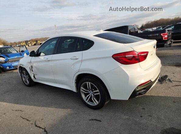 5UXKU2C53J0X49438 2018 BMW X6 White 