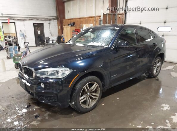 5UXKU2C55G0N83447 2016 BMW X6 Blue წინა მარცხენა ხედი სამი მეოთხედიდან