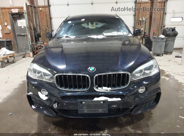 5UXKU2C55G0N83447 2016 BMW X6 Blue ხელსაწყოთა პანელის ხედი