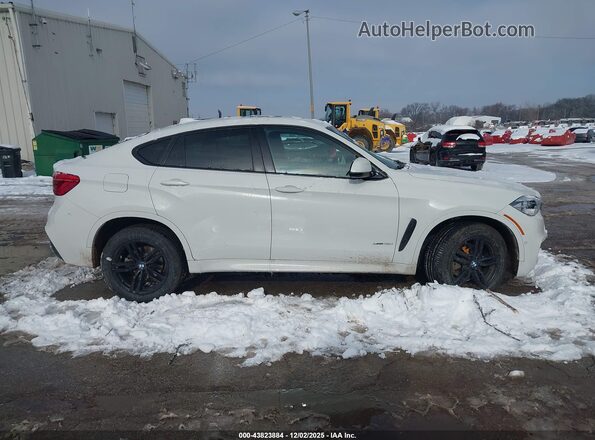 5UXKU2C55K0Z64272 2019 BMW X6 White Սալոնի հետևի տեսք
