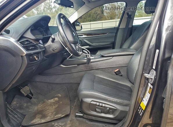 5UXKU2C57G0N79786 2016 BMW X6 Charcoal წინა სალონის ხედი