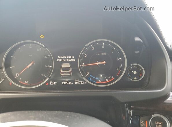 5UXKU2C57G0N79786 2016 BMW X6 Charcoal ხელსაწყოთა პანელის ხედი