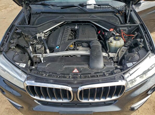 5UXKU2C57G0N79786 2016 BMW X6 Charcoal ძრავის განყოფილების ხედი