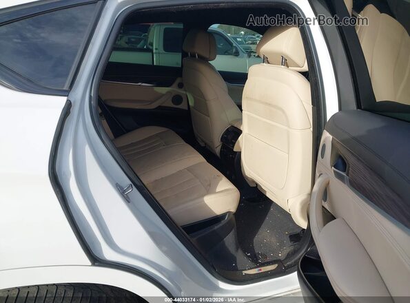 5UXKU2C57J0X51077 2018 BMW X6 White VIN კოდის სტიკერის ხედი