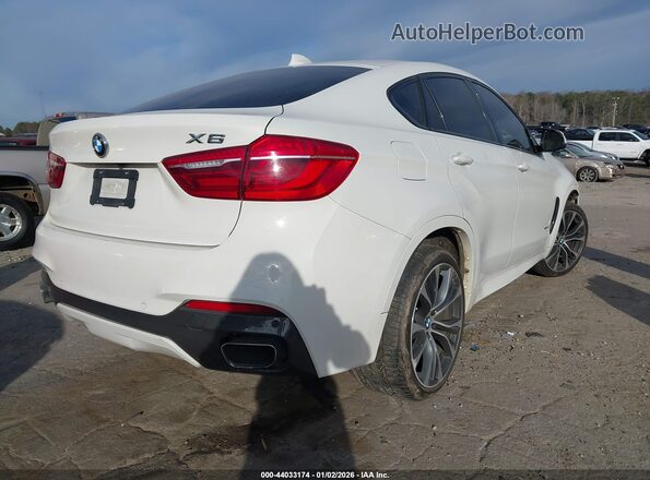 5UXKU2C57J0X51077 2018 BMW X6 White უკანა მარჯვენა