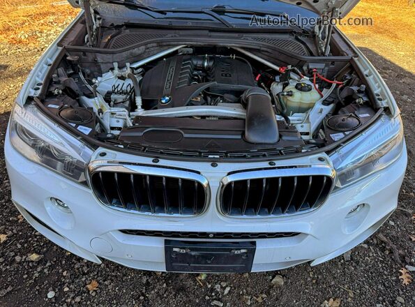 5UXKU2C57K0Z64693 2019 BMW X6 White წინა პანელის ხედი