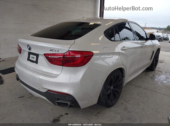 5UXKU2C57K0Z65441 2019 BMW X6 White Հետևի աջ