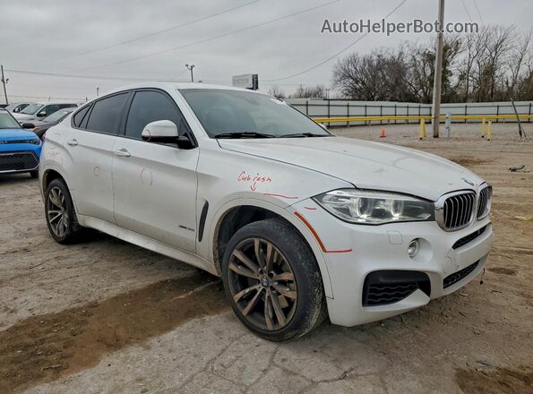 5UXKU6C51G0S82472 2016 BMW X6 Белый Передняя правая четверть