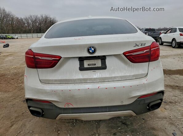 5UXKU6C51G0S82472 2016 BMW X6 Белый Вид сзади