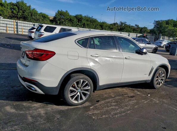5UXKU6C58KLP60670 2019 BMW X6 White Задня права чверть
