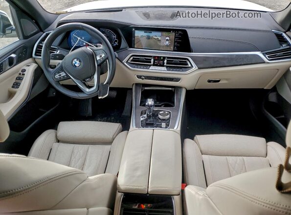 5UXTA6C00P9N95266 2023 BMW X5 White Առջևի վահանակի տեսք