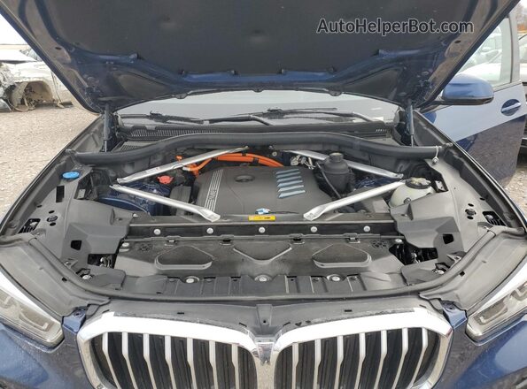 5UXTA6C01P9P50973 2023 BMW X5 Синий Вид подкапотного пространства