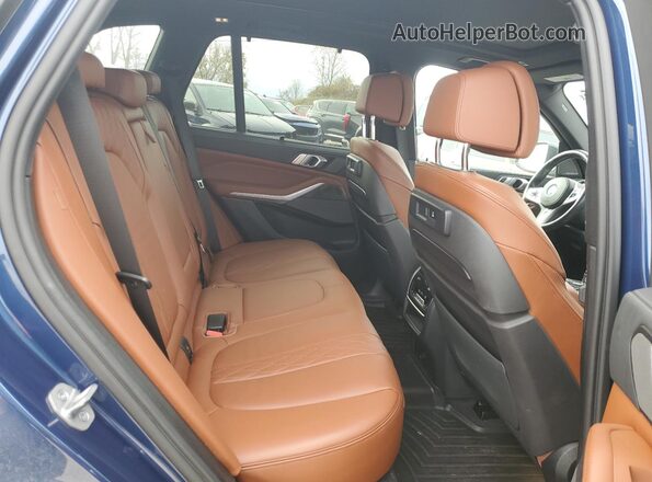 5UXTA6C01P9P50973 2023 BMW X5 Синий Вид задней части салона