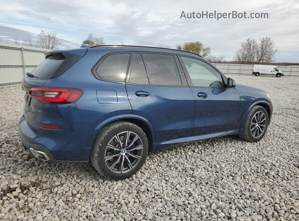 5UXTA6C01P9P50973 2023 BMW X5 Синий Задняя правая четверть