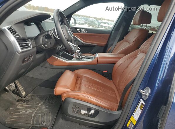 5UXTA6C01P9P50973 2023 BMW X5 Синий Вид салона спереди