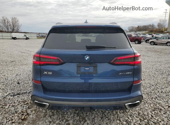 5UXTA6C01P9P50973 2023 BMW X5 Синий Вид сзади