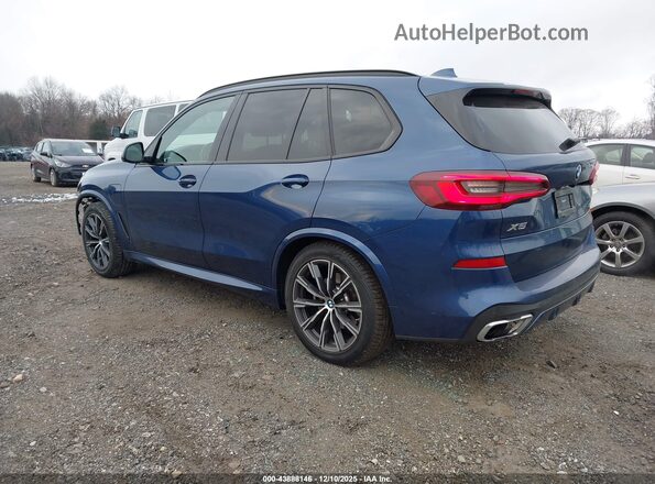 5UXTA6C02M9F86597 2021 BMW X5 Dark Blue Հետևի ձախ