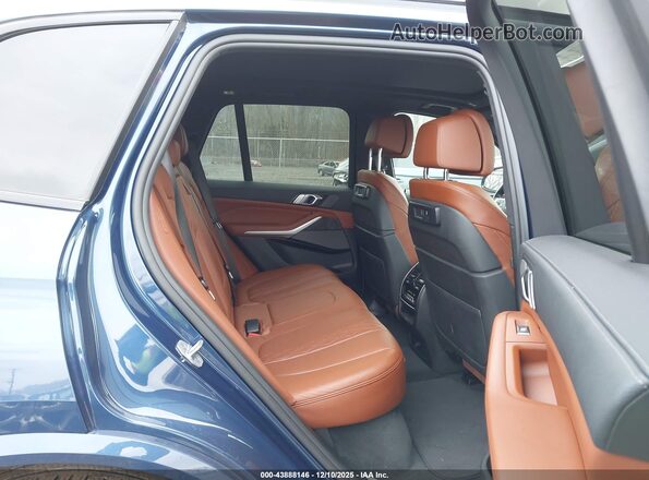 5UXTA6C02M9F86597 2021 BMW X5 Dark Blue VIN կոդի պիտակի տեսք