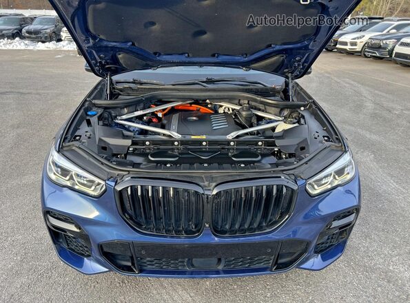 5UXTA6C05N9M18306 2022 BMW X5 Blue წინა პანელის ხედი