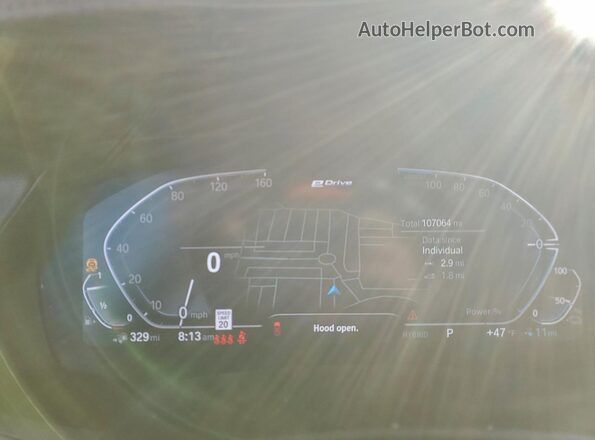 5UXTA6C06P9N82344 2023 BMW X5 Black Instrument cluster view