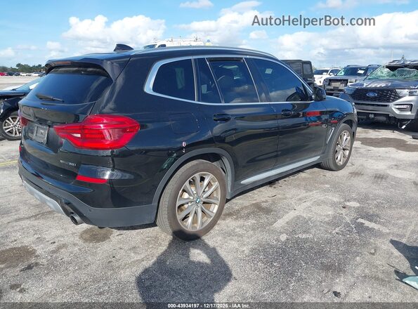 5UXTR7C59KLE88290 2019 BMW X3 Black Задня права чверть