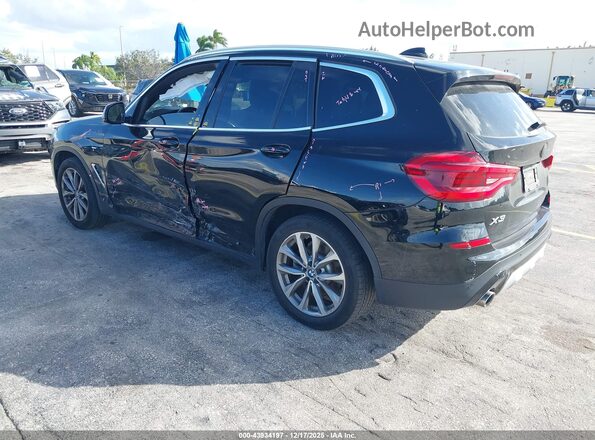 5UXTR7C59KLE88290 2019 BMW X3 Black Задня ліва чверть
