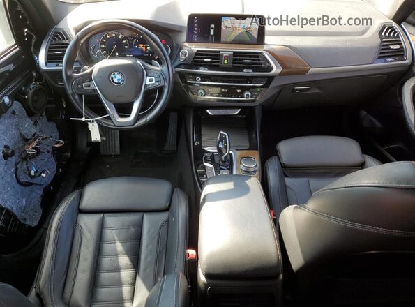 5UXTR9C59JLD63574 2018 BMW X3 Black Dashboard view