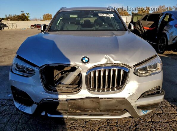 5UXTS1C09M9H15211 2021 BMW X3 Silver Widok z przodu