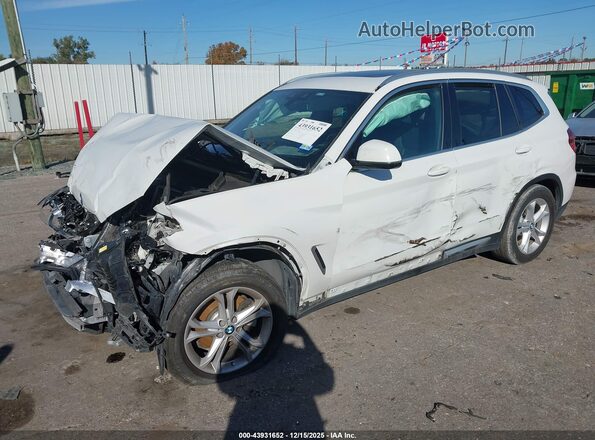 5UXTY3C00LLE55213 2020 BMW X3 Белый Передняя левая четверть