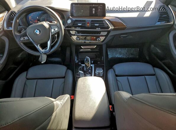 5UXTY3C00M9E60720 2021 BMW X3 Blue წინა პანელის ხედი