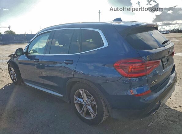 5UXTY3C00M9E60720 2021 BMW X3 Blue უკანა მარცხენა