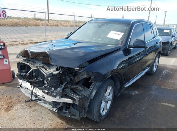 5UXTY3C01LLE55253 2020 BMW X3 Black Przód lewy