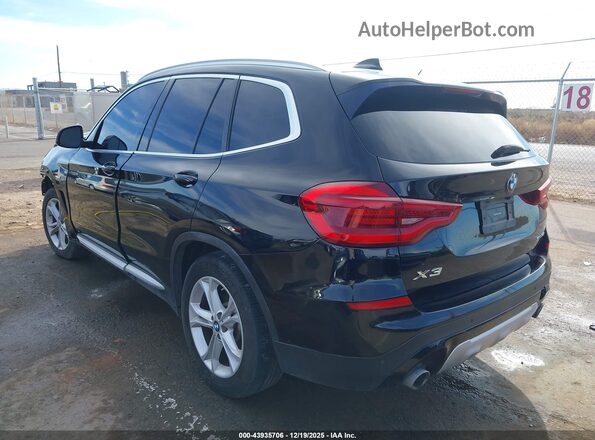 5UXTY3C01LLE55253 2020 BMW X3 Black Tył lewy