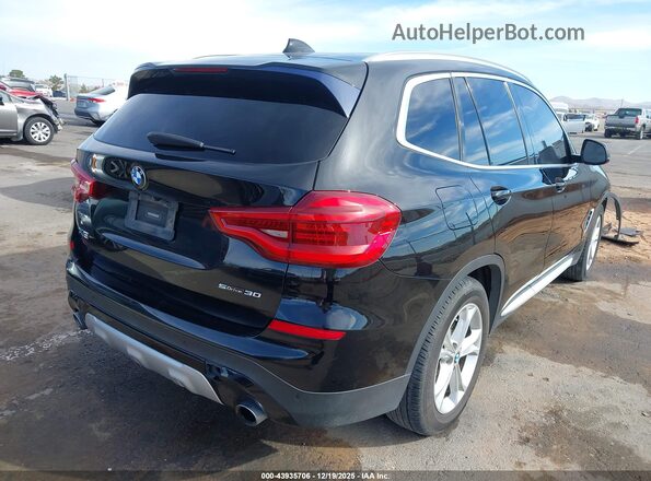 5UXTY3C01LLE55253 2020 BMW X3 Black Tył prawy
