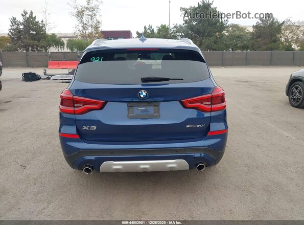 5UXTY3C01M9F54007 2021 BMW X3 Blue 