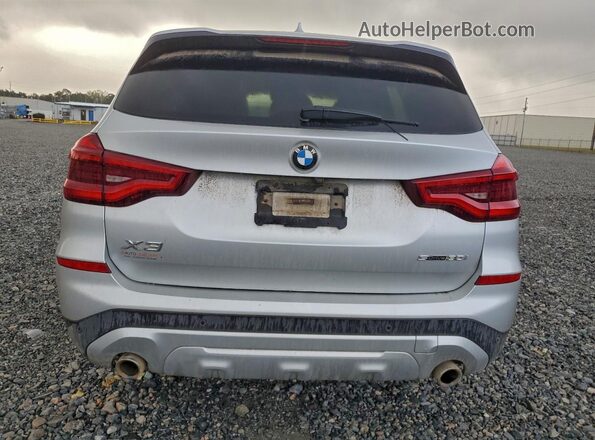 5UXTY3C02LLE55178 2020 BMW X3 Silver Widok z tyłu