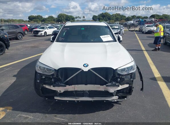 5UXTY3C07M9H13113 2021 BMW X3 White 