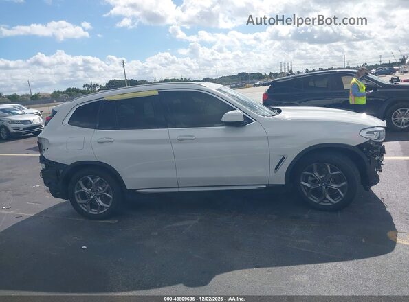 5UXTY3C07M9H13113 2021 BMW X3 White 